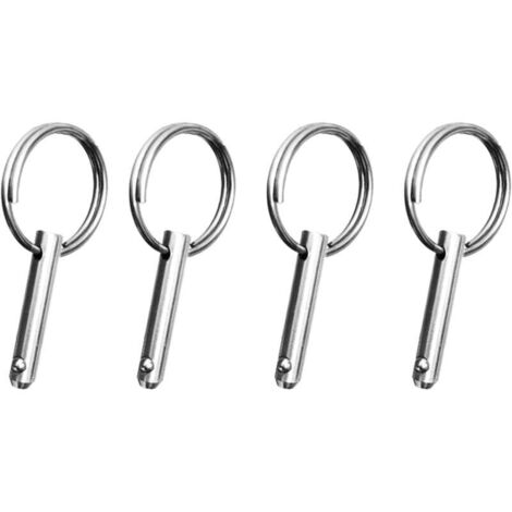ZVD-Goupille de Charnière à Boule en Acier Inoxydable, Paquet de 4 Goupilles à Dégagement Rapide 1/4" (1/4)