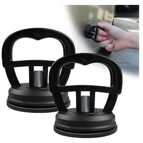 Lot de 2 ventouses pour débosselage de carrosserie de voiture, extracteur de bosses de voiture, pour réparer les bosses de voiture, le verre, l'écran, les carreaux, etc. (1/4)