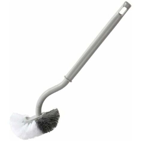 ZVD-Brosse de Rechange Brosses à WC, Brosse de Toilette en Plastique à Long Manche avec Poils multifonctionnels pour la lèvre inférieure et Le Nettoyage en Profondeur (1/4)