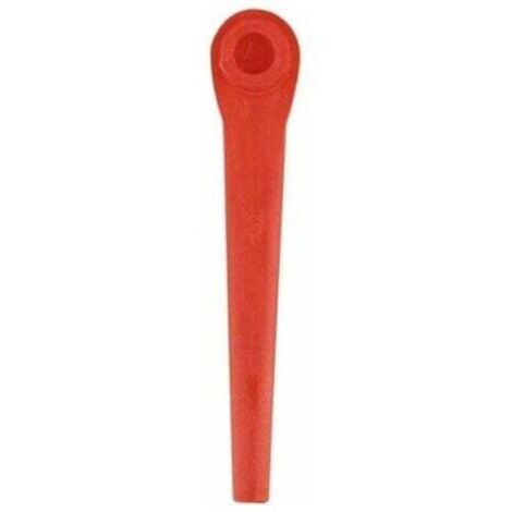 ZVD-Lot de 100 Lames en Plastique compatibles avec Coupe-Bordure Gardena, Lames de Rechange pour Coupe-Bordures Gardena et Coupe-Bordures sans Fil,,rouge-- (1/4)