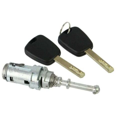 ZVD-KIT Serrure + Barillet pour Porte Avant Gauche Citroen C2 C3 C3 PLURIEL + 2 clés- (1/4)
