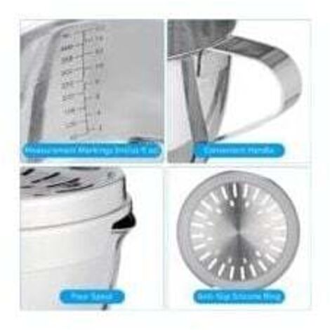 AJEYPMZ Éplucheur D'orange En Acier Inoxydable, Vide-Orange D'agrumes De Pamplemousse, éplucheur De Fruits De Citron Et Pamplemousse,Silver1,Size