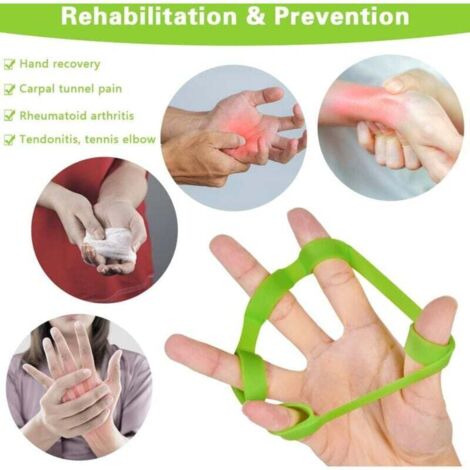 Exerciseur De Doigts En Silicone 6 Pièces - Entraînement Musculation Doigts Grimpeurs, 3 Niveaux De Résistance Trapèze Et Fleur