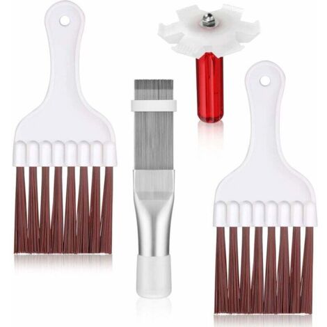 ZVD-4 Pièces Peigne de Condenseur de Climatiseur Peigne de Climatiseur Peigne à Ailettes AC Peigne en Acier Inoxydable de Réfrigérateur, 3 Styles (1/4)