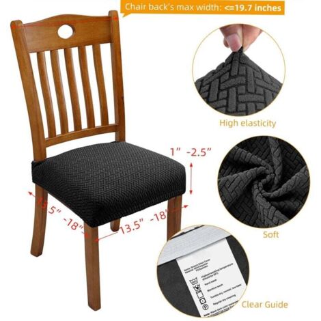 HOMECOVER Housse Assise Chaise Lot De 6 Housse De Chaise Imperméable, PU Cuir Housse De Chaise Amovibles Extensibles Housse Assise Chaise pour Salle à Manger-Lot de 6-Orange HOMECOVER Housse Assise Chaise Lot De 6 Housse De Chaise Imperméable, PU Cuir Housse De Chaise Amovibles Extensibles Housse Assise Chaise pour Salle à Manger-Lot de 6-Orange