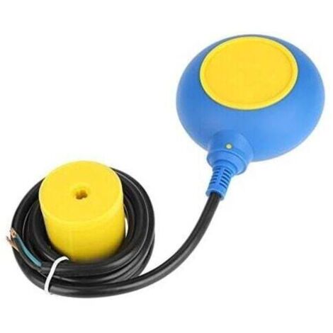 Capteurs de niveau de liquide, interrupteur à flotteur, contrôleur de niveau d'eau liquide, contacteur, capteur 220 V, 16 A, 2 m/78,7 po (1/4)