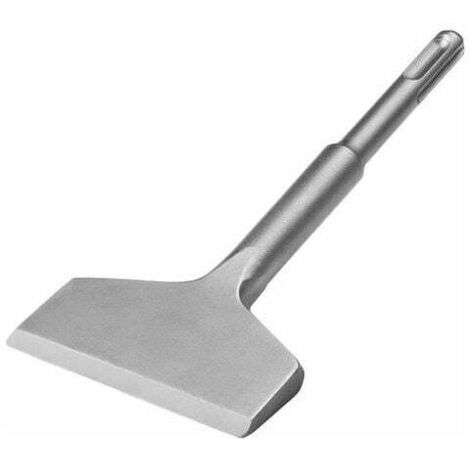 Ciseau plat ZVD-SDS Plus 165 mm x 75 mm Ciseau coudé Ciseau professionnel Ciseau large pour une utilisation dans les carreaux de sol en céramique (1/4)