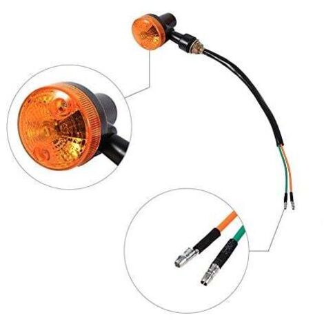 OFZVEO GN125 Lot De 4 Clignotants Halogènes étanches Universels Pour Moto 12 V Scooter Quad Cruiser Off Road
