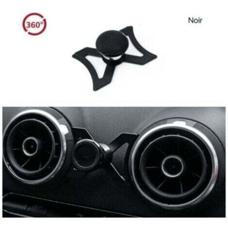 ZVD-Support de téléphone de voiture pour Audi A3 S3 RS3 8V 2012-2016 Support de téléphone Support de grille d'aération 360 Rotatif GPS Support Auto Accessoires, noir-- (1/4)