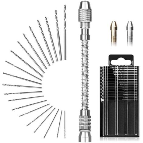Coffret de 21 mini forets Master, micro-forets de 0,3 à 1,6 mm, fraises pour bricolage, bijoux, bois, résine