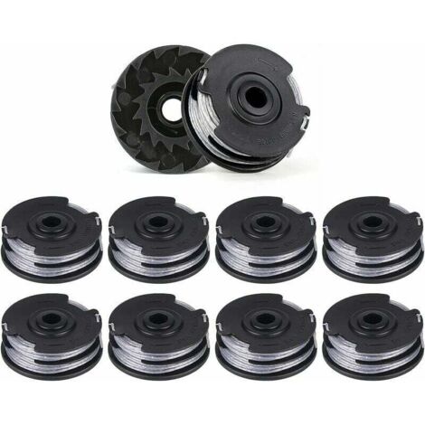 ZVD-Lot de 10 Bobines de Fil de Rechange pour Débroussailleuses Double Ligne, Longueur de 6 m x 1,6 mm, Convient pour les Modèles Bosch ART 30-36 LI, ART 30, ART 27 et ART 24. (1/4)