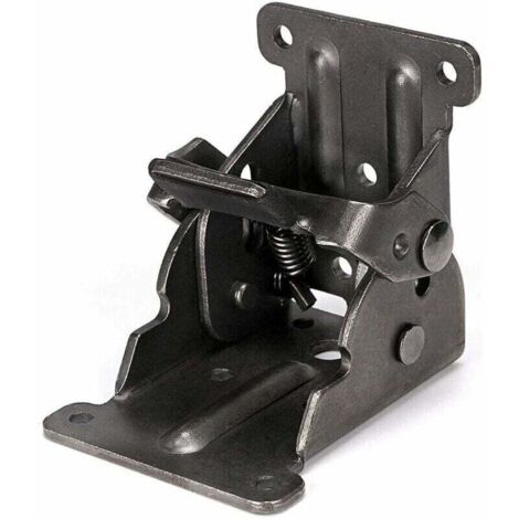ZVD-2 Pcs Charnière pliante autobloquante 90, support pliable, verrouillage extension table support d'étagère pliable en tôle d'acier pour table de travail (1/3)