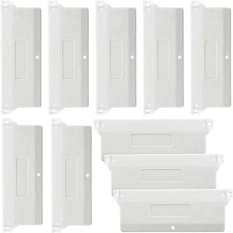 Plaques de poids pour stores verticaux californiens 10 pièces Poids pour stores verticaux Lames de stores verticaux 127 mm Blanc (1/4)