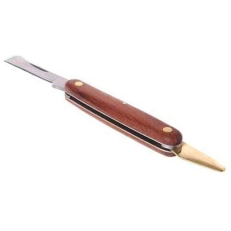 Greffoir, greffoir pliable en acier inoxydable, outil de coupe de semis, manche en palissandre, couteau à greffer à double ouverture, ciseaux de coupe
