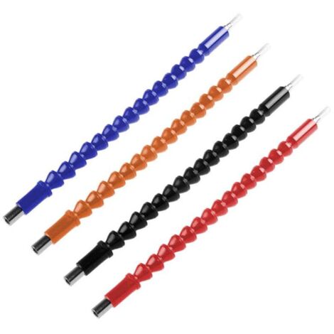 ZVD-Extension Universelle de Tournevis Hexagonal 1/4", Arbre Flexible pour Perceuses Électriques, 4 Couleurs (1/4)