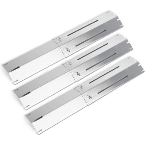 ZVD-92381 Pièces de Rechange de Plaque de diffuseur de Chaleur Universelle réglable de 30 à 53cm pour Landmann, Taino, Brinkmann, Charbroil, Uniflame, ProfiCook, Outback, Campingaz (Paquet de 3)
