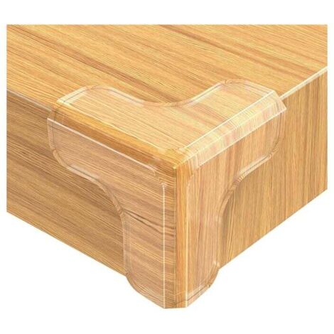 Lot de 12 protections d'angle de table transparentes pour bébé, avec adhésif puissant (1/4)