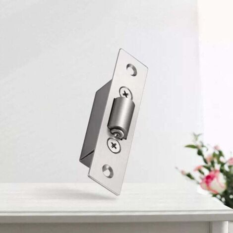 Serrure à rouleau en acier inoxydable, serrure à mortaise dissimulée, taille 20 mm, serrures à rouleau pour armoires de cuisine et de salle de bain, 4 jeux