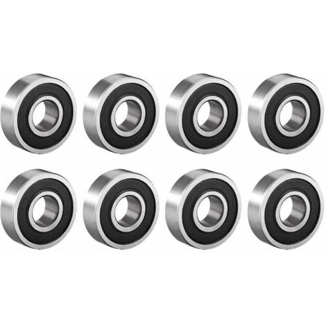 ZVD-8pcs Roulement à Billes à Gorge Profonde 6000RS Deux Scellé 10x26x8mm Carbone Acier (1/4)