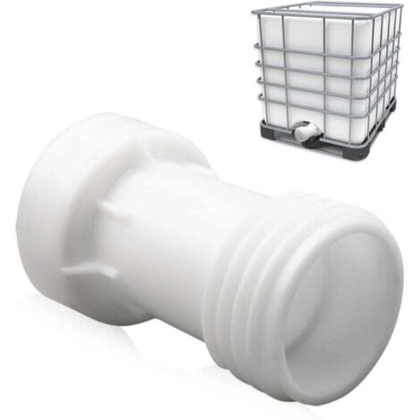 Robinet Adaptateur Pour Réservoir IBC 1000L - Fixation Filetée 60 Mm - Plastique NEUF