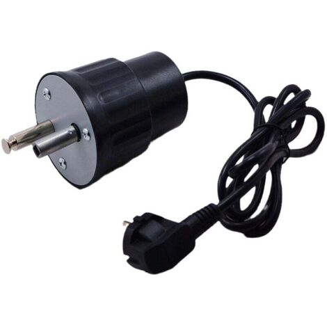 Moteur Tourne Broche de Barbecue Moteur Eléctrique Camping en Aluminium Kit Rtissoire Barbecue Charge Nominale (1/4)