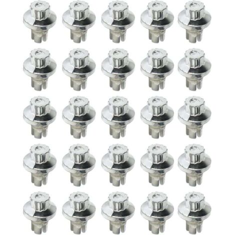 Rivets de roue de voiture, 25 pièces rivets de jante rivets à lèvre écrous pour jantes de série AH DS vis à lèvre pneus (1/4)