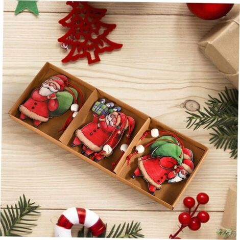 6/12 pièces hibou ornements de noël faux hibou décor d'arbre de