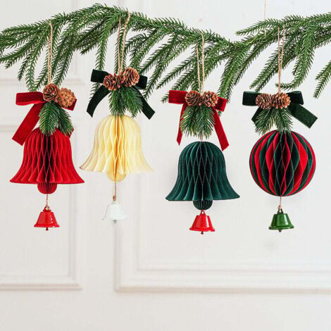 Gotyou 8 Pendentifs Élan De Noël En Feutre De Laine Et Bois – Décorations Mignonnes Pour Sapin De Noël, Fêtes Et Vacances