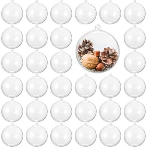 Vaguelly Grand Œuf De Pâques Transparent 30x20cm à Remplir - Décoration Fêtes Mariage Noël