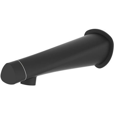 Robinet de lavabo encastré mural Corps en laiton Design moderne minimaliste, Noir (1/5)