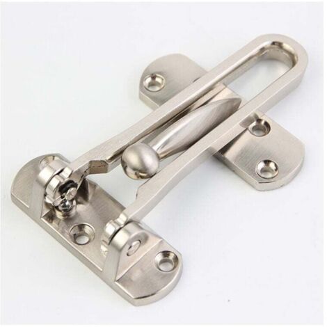 2Pack Entrebailleur de Sécurité Porte Acier Fenêtre Garde Verrou Porte d'Entrée Sans Chaîne Loquet de Verrouillage Pour Fenêtre Porte, Empêche l'Entrée Par Effraction (1/4)
