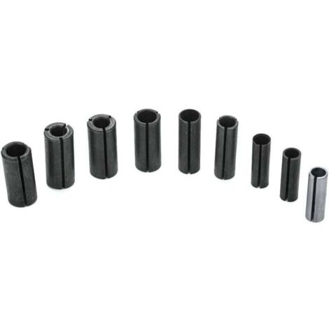Adaptateur de pince de serrage pour mandrin de fraisage pour le travail du bois, adaptateur de pince de serrage, douille fendue, support de fraise (1/4)