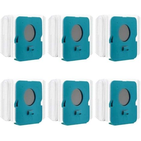 6 Pièces Sac à Poussière Clean Station pour Samsung Bespoke Jet VCA-ADB95, Sacs de Rechange pour Aspirateur, Sacs d'Aspirateur, Accessoires pour Aspirateurs