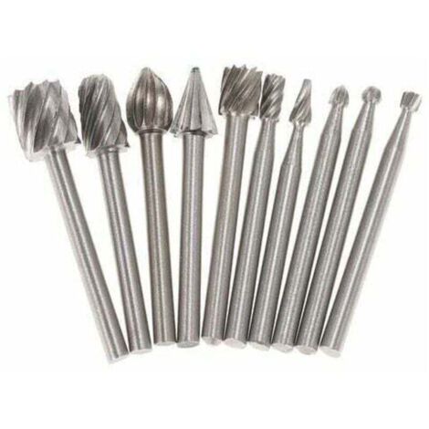 Accessoires De Meulage Electriques, Fraise Rotative Bits De Routeur , 10Pcs, 3Mm (1/4)