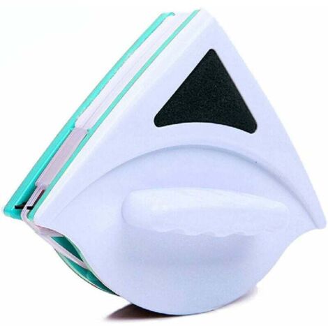 Nettoyant Magnétique Couche Simple Face avec Corde Anti-Chute. Lave-Vitres Magnétique pour Fenêtres à Simple Vitrage De Grande Hauteur, pour Windows Simple Vitrage avec d'épaisseur(Vert) (1/2)