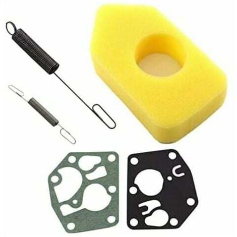 Ensemble de filtres à air 698369, ressort de régulateur 691859, membrane 495770, 795083 pour moteurs Briggs & Stratton 3,5-4,5 HP Classic Sprint Quattro 450 500 550 Series. (1/4)