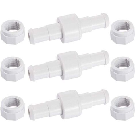 D20 Lot de 3 Raccords Rotatifs pour Tuyau D'arrosage avec 6 Embouts D15 Compatibles avec Zodiac Polaris 180 280 380 Robot Nettoyeur Piscine (1/4)