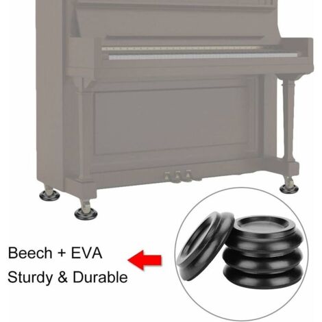 Protections De Sol Pour Piano - 4 Patins Antidérapants Pour Roulettes - Insonorisés Et Protecteurs