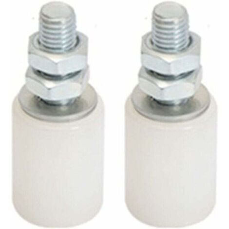 2Pcs 5x24x7mm u notch nylon rond poulie roue rouleau pour roulement à billes de corde de 3,8 mm