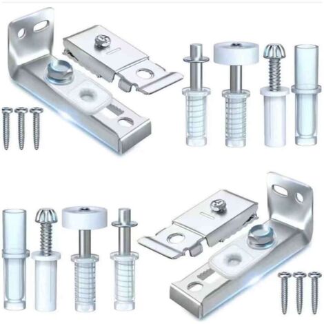 Kit de quincaillerie pour portes pliantes, lot de 2, réparation pour portes pliantes, portes coulissantes et portes de placard (1/4)