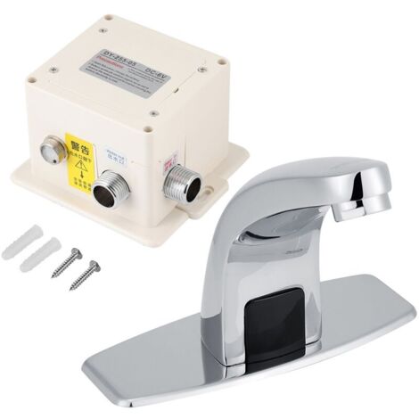 ZVD Robinet à Induction, Robinet à Capteur Infrarouge Automatique avec Boîtier de Commande pour éviers de Cuisine et de Salle de Bain Robinet d'eau Froide (1/4)