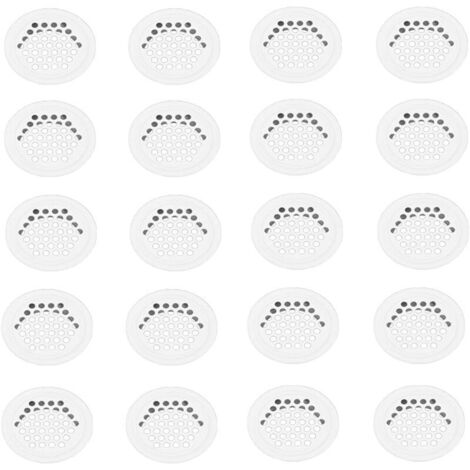 ZVD Grille Aerartion 20 Pièces Grille Ventilation 35mm Grille Aeration Grille de Ventilation Grille D'aération Trou Inox Blanc Ronde Grille Ventilation pour Cuisine Armoire Meubles (1/4)