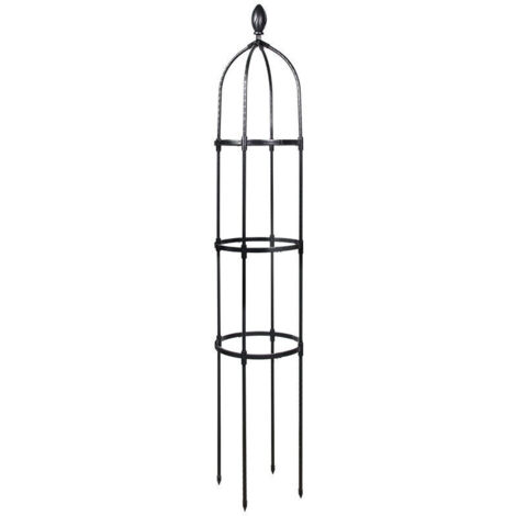 ZVD Tuteur de Jardin 145 cm Colonne rosiers Support pour Plantes grimpantes Ø 31.7 cm Obélisque de Jardin (1/4)