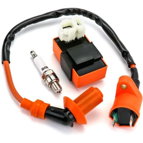 Bobine Allumage de Moteur, Système d'Allumage de Bougie pour Scooter ATV Moto GY6 50CC 125CC 150CC (1/4)