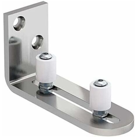 Ajustable Guide de Plancher Mur / porte Guide Inférieur Pour Porte en Bois Coulissante Acier inoxydable (1/4)