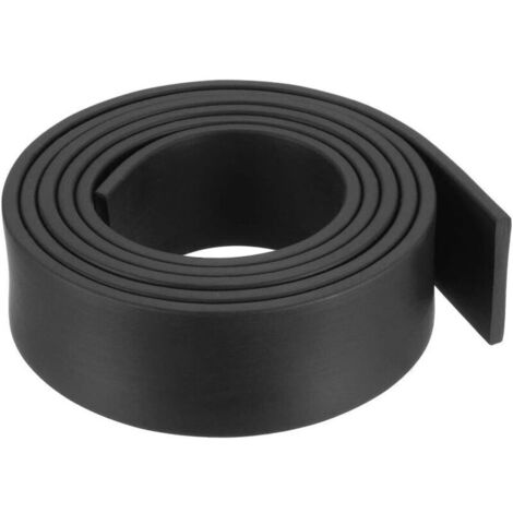 Bande étanchéité Solide Rectangle Caoutchouc 25mm Large 3mm épais 1 Mètre Long Noir