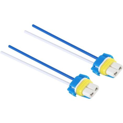 2 pièces 9005 9006 HB3 HB4 adaptateur femelle en céramique prises de faisceau de cables connecteur de fil pour phares antibrouillard (1/4)