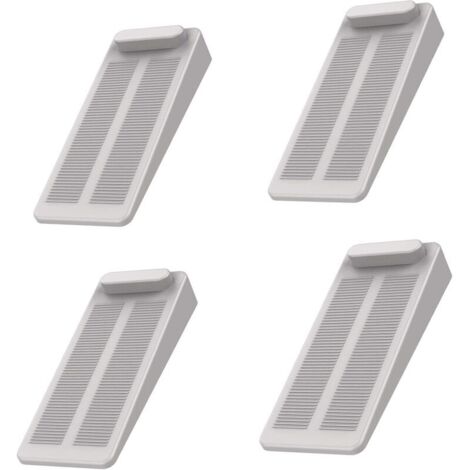 Arrêts de Portes, Yosemy 6pcs Antidérapante Cale Porte au Sol avec Hauteur Réglable,Ces Cales être Utilisées sur Une Base Genre Carrelage, Béton, Ciment,Tapis, Sols Stratifiésetc, Gris