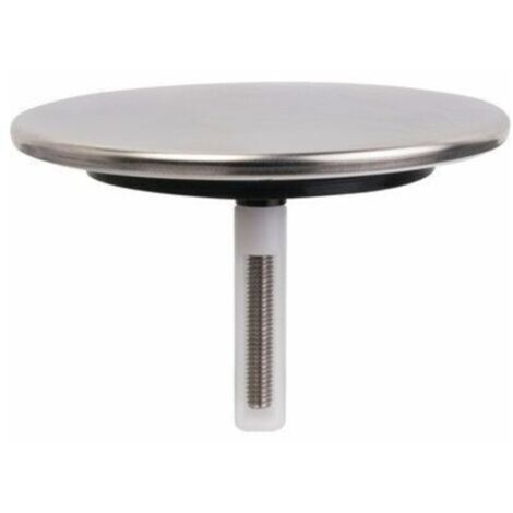 clapet recouvrant pour vidage baignoire, diametre 70 mm, inox, nicoll, ref.411916