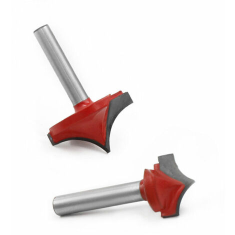 Fraises de toupie Point de rainure coupant le bord rond 6mm Tige 8mm Lame pour outil de fraisage a bois, modele: 8mm (1/4)